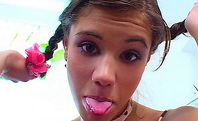 Bad Examples on the 'Net Lead to This!! - Teen Slut Poses Naked Live on Webcam