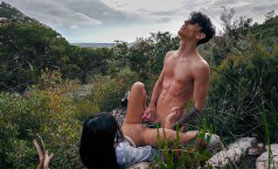 Teenage Couple Had a Desire to Have Outdoor Sex While Hiking in the Mountains